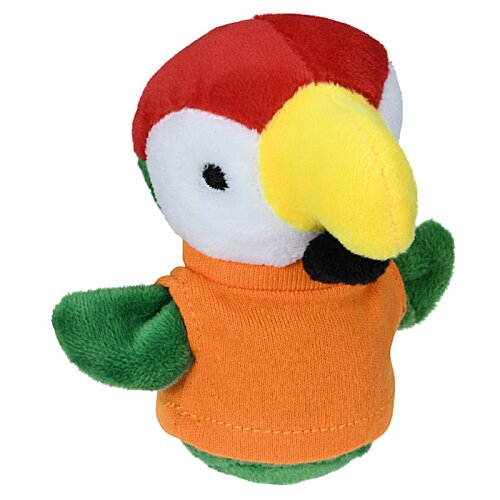 Additional Image 1 - a stuffed animal bird with a red and green hat