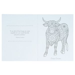 Additional Image 2 - a white card with a picture of a bull