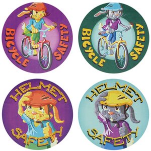 Additional Image 1 - a group of round buttons with cartoon characters