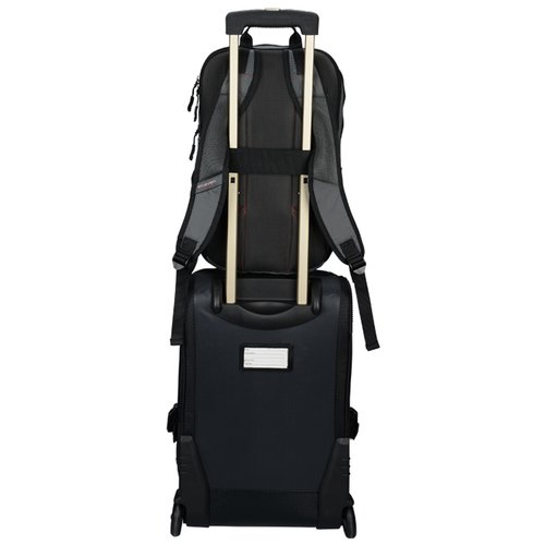 Additional Image 2 - a black bag with silver handles