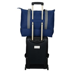 Additional Image 1 - a blue bag on a black stand