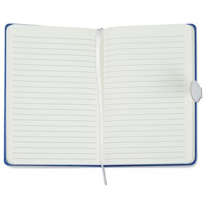 Additional Image 1 - a white notebook with a metal handle