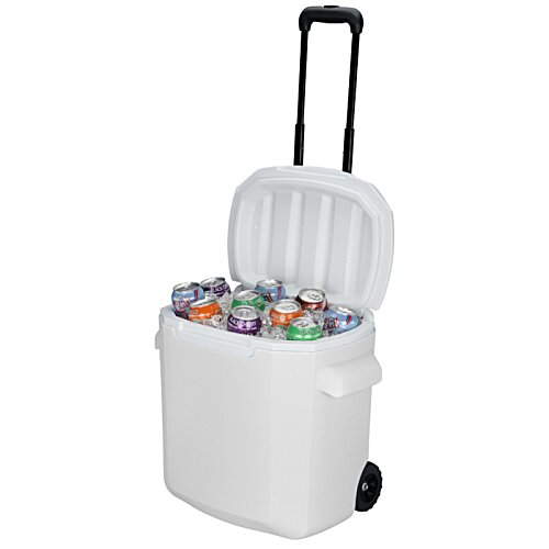 Additional Image 1 - a blue cooler with a handle
