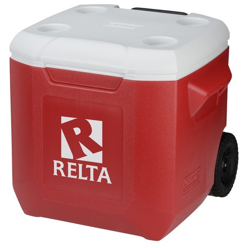 Additional Image 1 - a red and white cooler