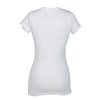 View Image 2 of 2 of Ultimate Fitted V-Neck T-Shirt - Ladies' - White