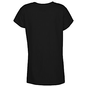 Additional Image 1 - a black t-shirt on a white background
