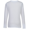 View Image 3 of 3 of Ultimate V-Neck Long Sleeve T-Shirt - Ladies' - White - Embroidered