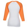 View Image 2 of 2 of 3/4 Sleeve Raglan T-Shirt - Ladies'