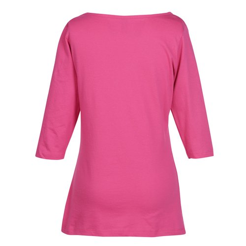Additional Image 1 - a pink shirt with long sleeves
