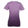 a purple and white t-shirt