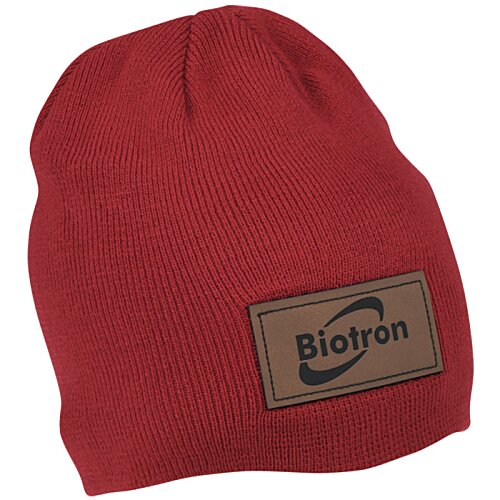 Additional Image 1 - a red beanie with a logo