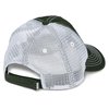 a clear plastic cap with a black strap