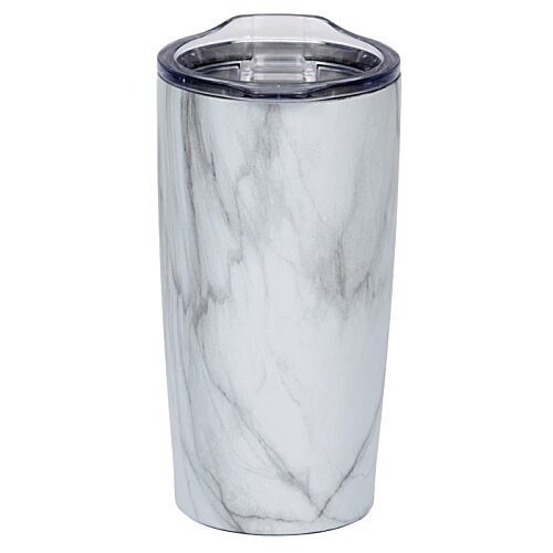 Additional Image 1 - a white and black marbled cup