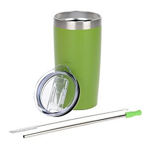 Additional Image 1 - a green cup with a lid and a magnifying glass