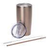 View Image 2 of 4 of Yowie Vacuum Tumbler with Park Avenue Straw Set - 18 oz.