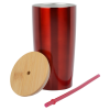 View Image 2 of 3 of Yowie Vacuum Tumbler with Bamboo Lid & Straw - 18 oz.