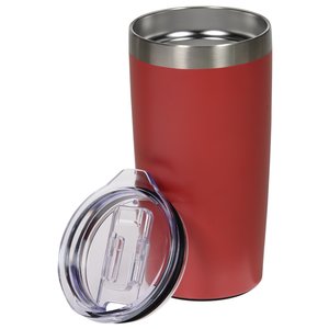 Additional Image 3 - a red tumbler with a lid