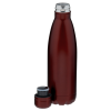 a red bottle with a lid