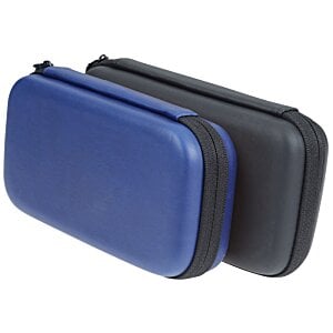 Additional Image 2 - a pair of blue and black plastic cases