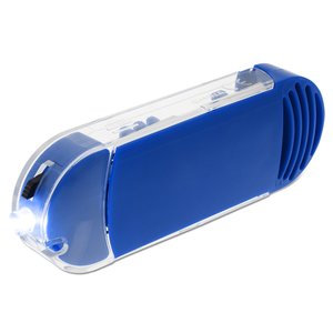Additional Image 1 - a blue and clear usb flash drive