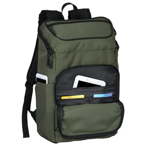 Additional Image 4 - a green backpack with a pocket