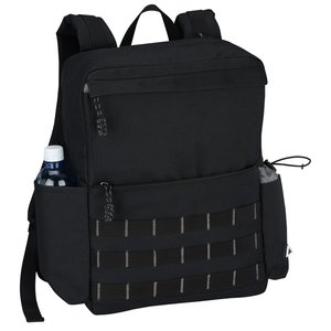 Additional Image 1 - a black backpack with straps