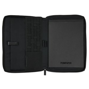 Additional Image 1 - a black wallet with a zipper