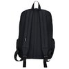 a black backpack with straps