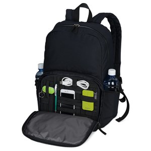 Additional Image 1 - a black backpack with a zipper