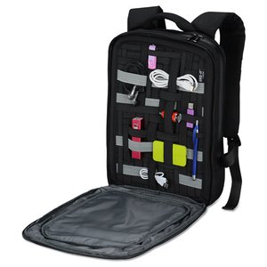 Additional Image 2 - a black backpack with a black strap