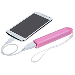 Additional Image 3 - a cell phone charging with a pink charging device