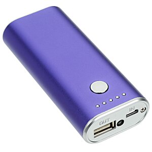 Additional Image 1 - a purple power bank with a white circle