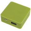 a green square object with a usb port