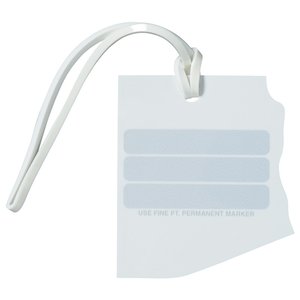 Additional Image 1 - a white tag with a white strap
