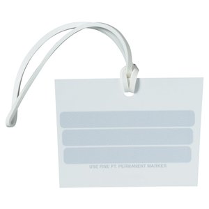 Additional Image 1 - a white tag with a string