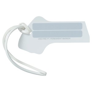 Additional Image 3 - a white plastic whistle with a strap