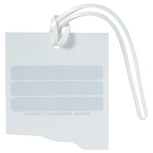 Additional Image 1 - a white tag with a string