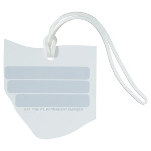 Additional Image 1 - a white tag with a string