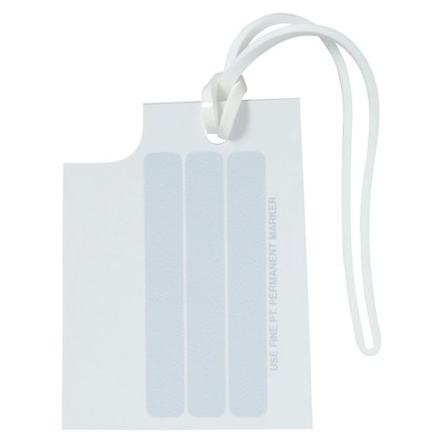 Additional Image 1 - a white tag with a string