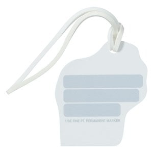 Additional Image 3 - a white tag with a string