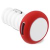 View Image 2 of 4 of Color Ring Dual Port USB Car Charger