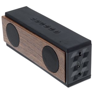 Additional Image 2 - a rectangular black and brown speaker