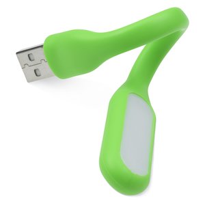 Additional Image 1 - a green usb cable with a white light