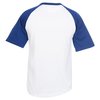 View Image 2 of 2 of Colorblock Raglan Jersey Tee - Embroidered