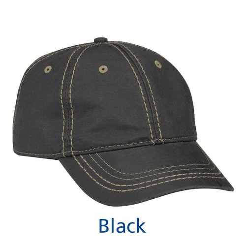 Additional Image 3 - a black baseball cap with a white background