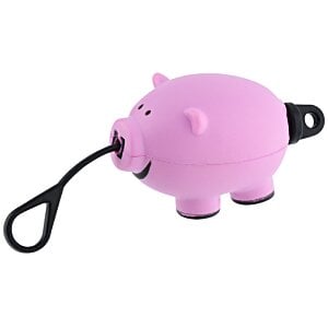 Additional Image 1 - a pink pig with a black cord