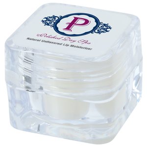 Additional Image 3 - a clear plastic container with a logo on it