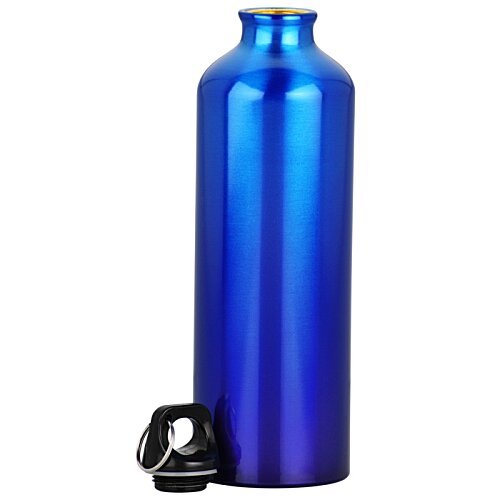 Additional Image 2 - a blue water bottle with a black handle