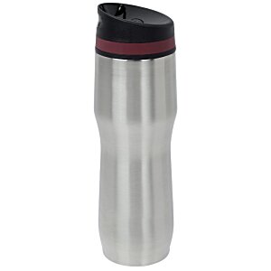 Additional Image 1 - a silver and black water bottle