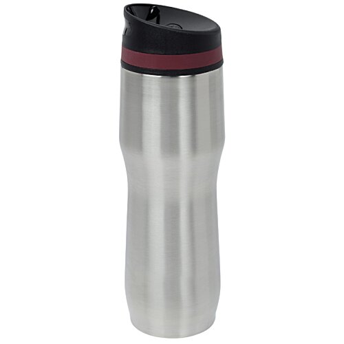 Additional Image 1 - a silver and black water bottle